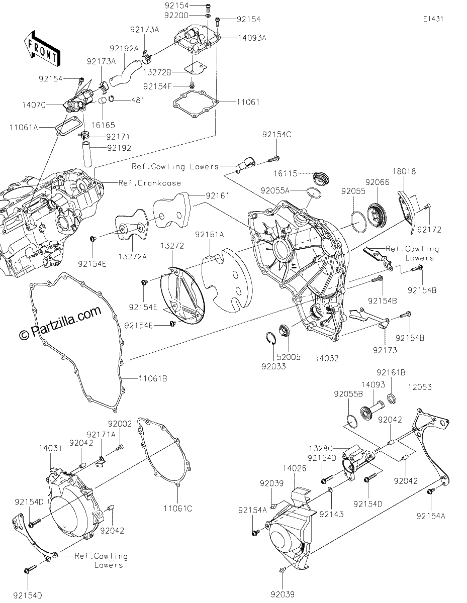 Diagrama de ENGINE COVER S