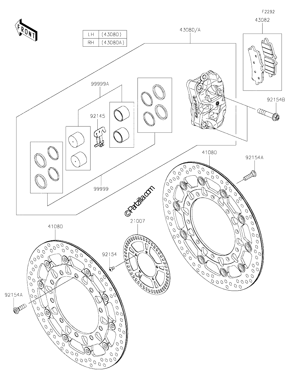 Diagrama de FRONT BRAKE