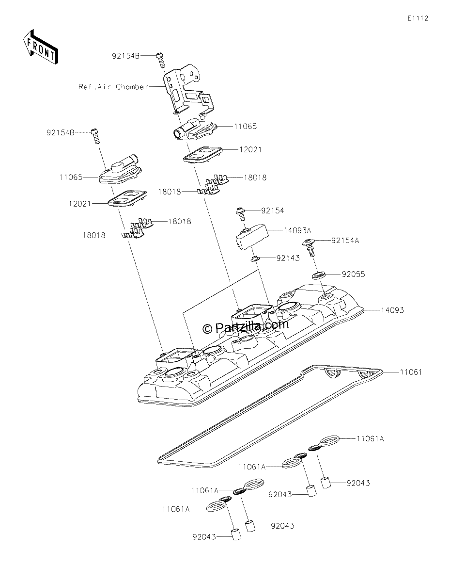 Diagrama de CYLINDER HEAD COVER