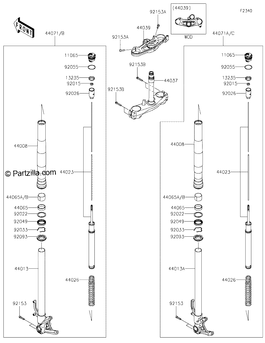 Diagrama de FRONT FORK