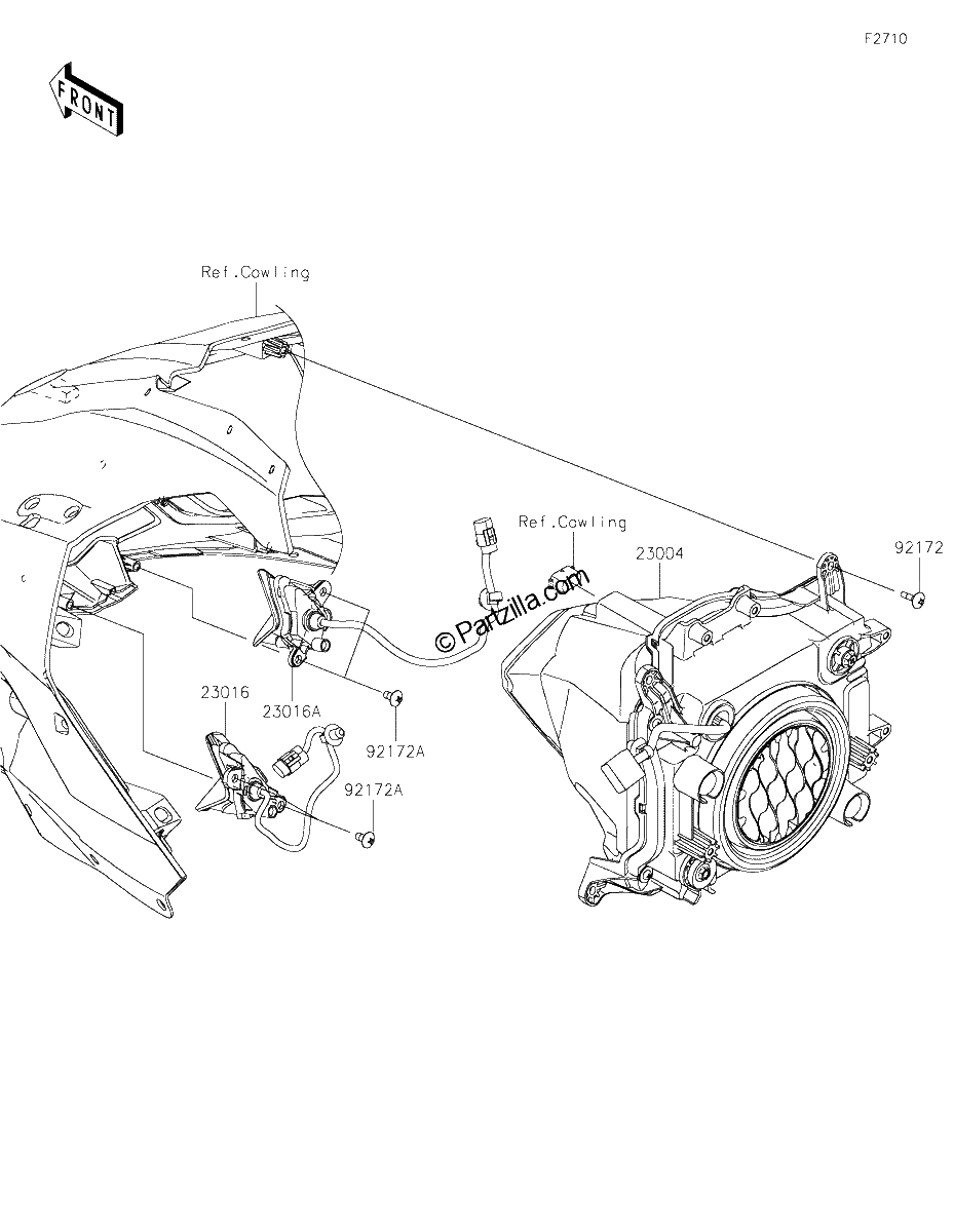 Diagrama de HEADLIGHT S JRFNN JRFNL JSFNN JSFNL