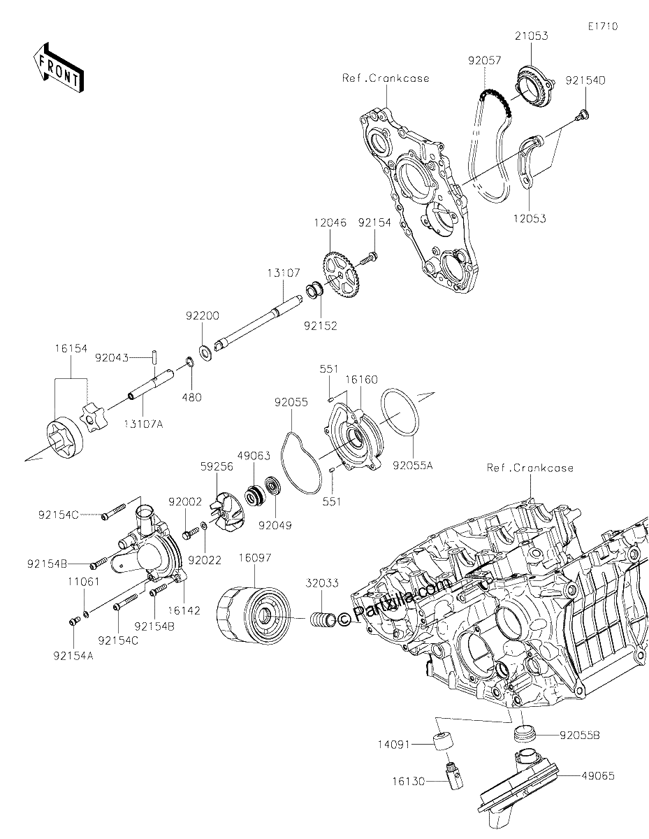 Diagrama de OIL PUMP OIL FILTER
