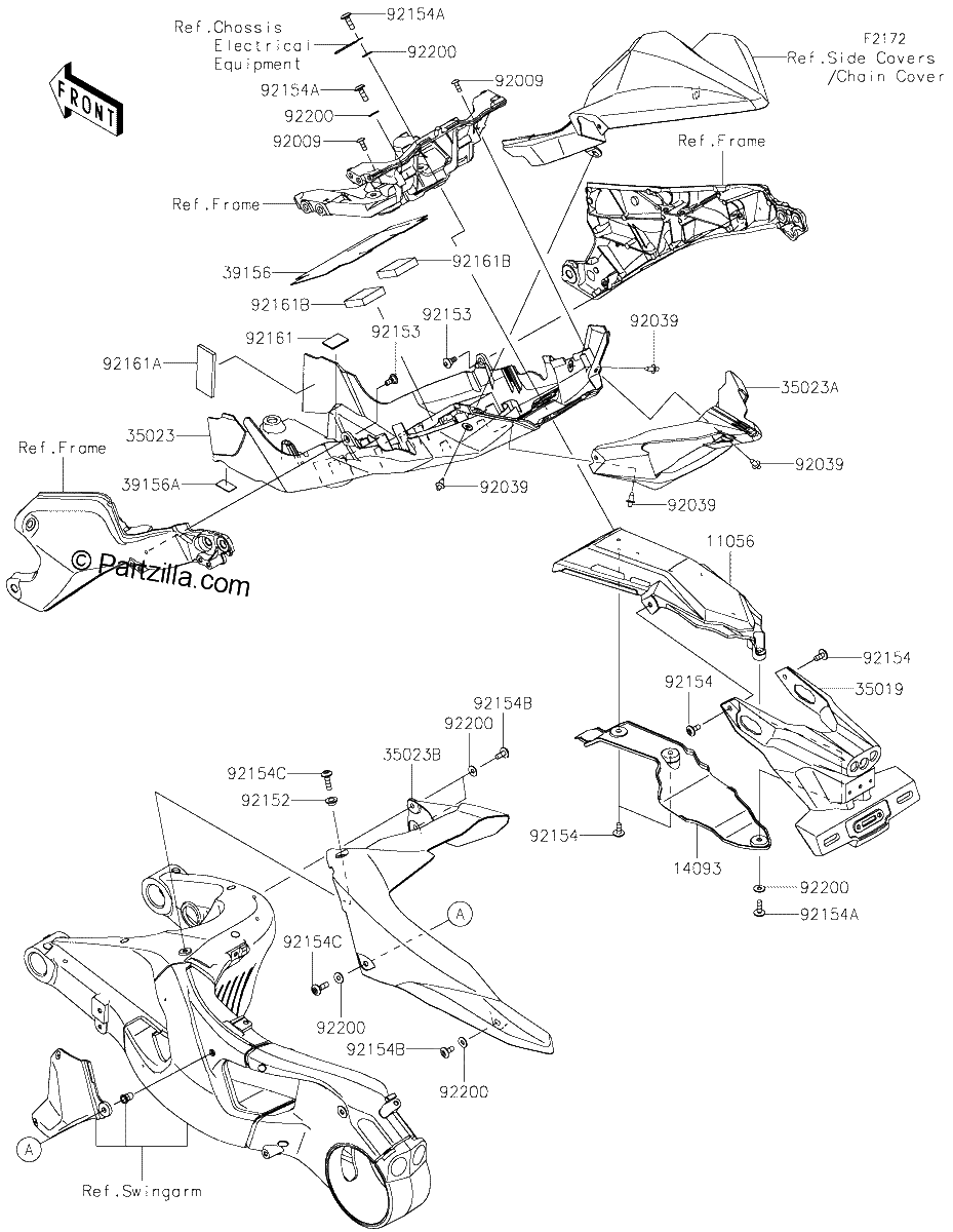 Diagrama de REAR FENDER S