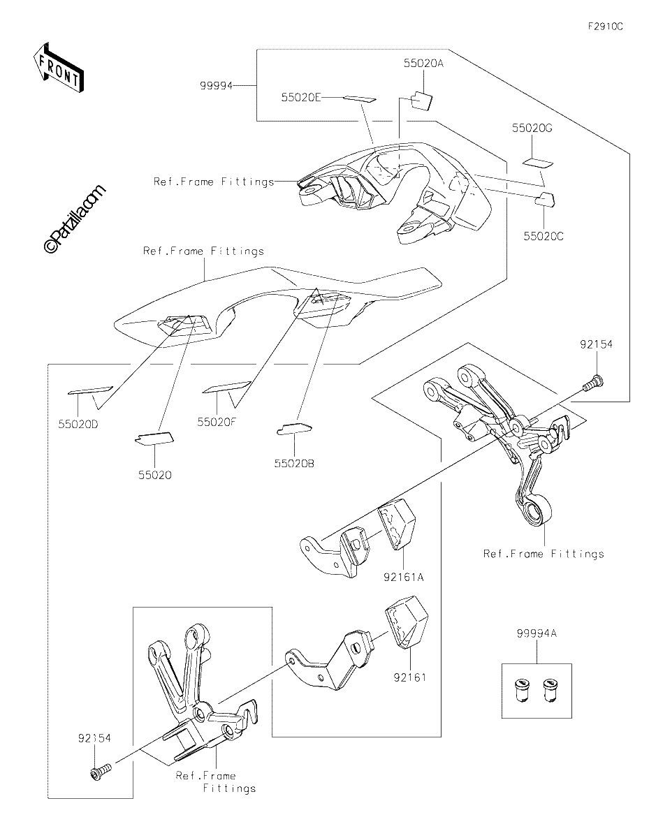 Diagrama de ACCESSORY BAG FITTING KIT