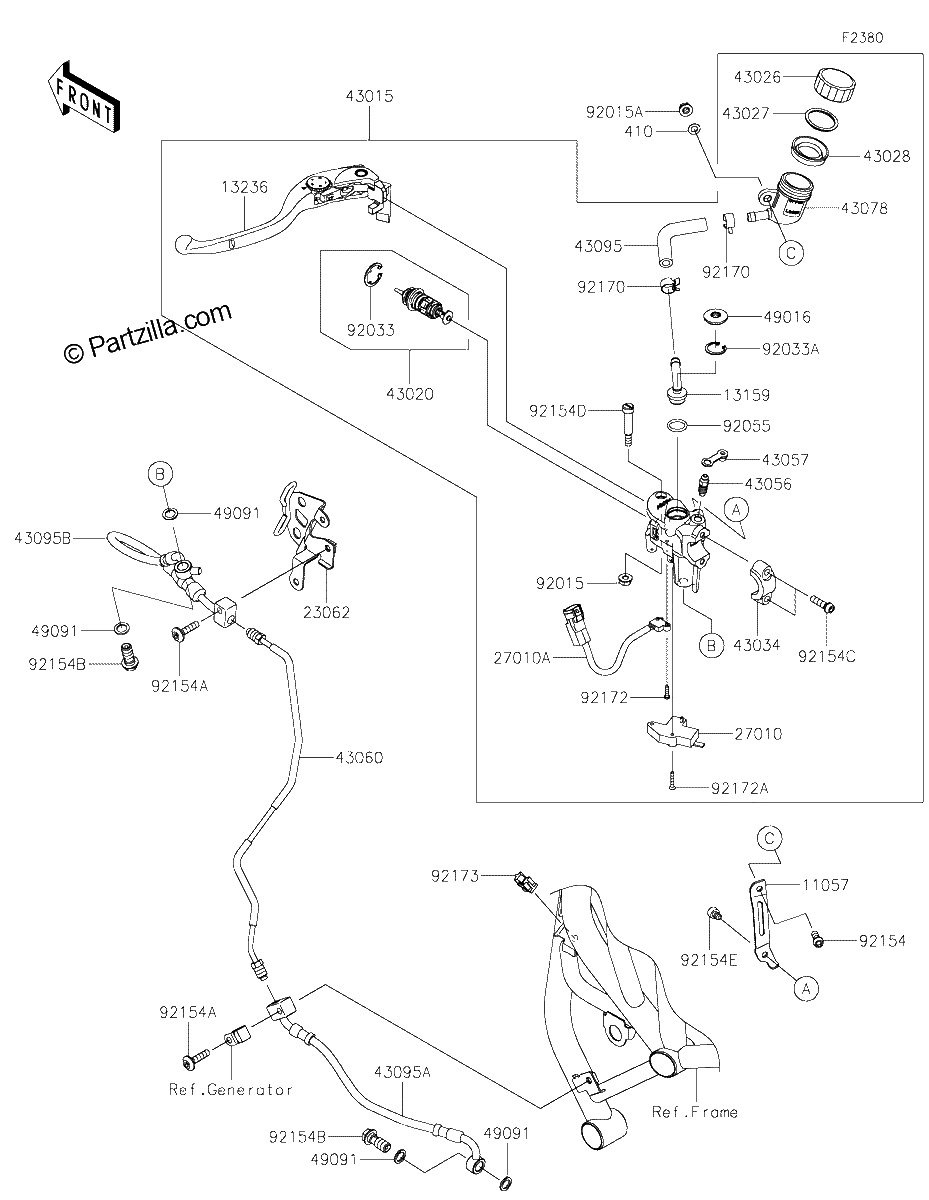 Diagrama de CLUTCH MASTER CYLINDER