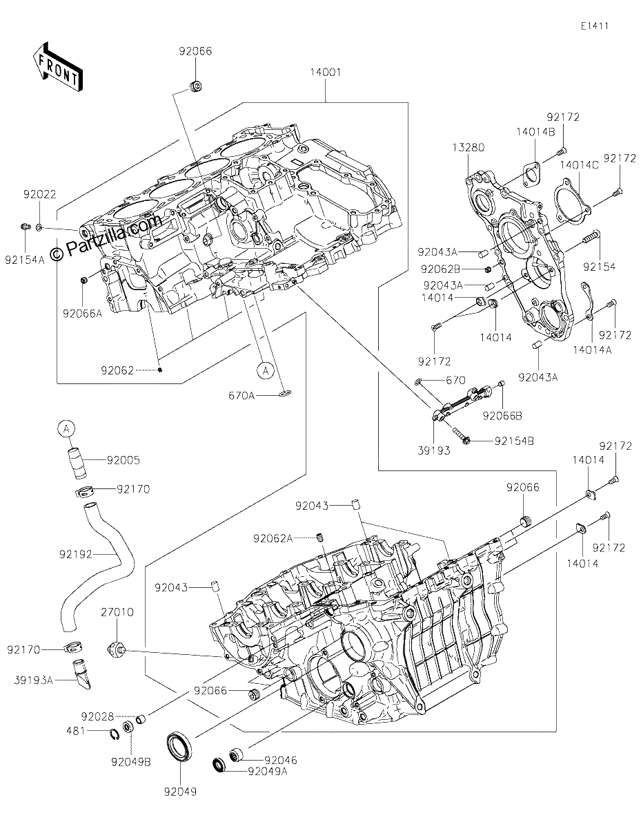 Diagrama de CRANKCASE