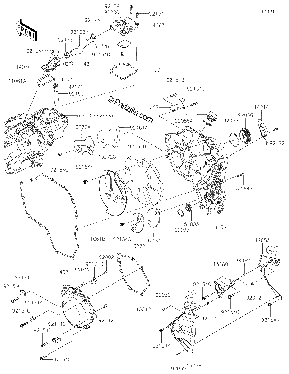 Diagrama de ENGINE COVER S