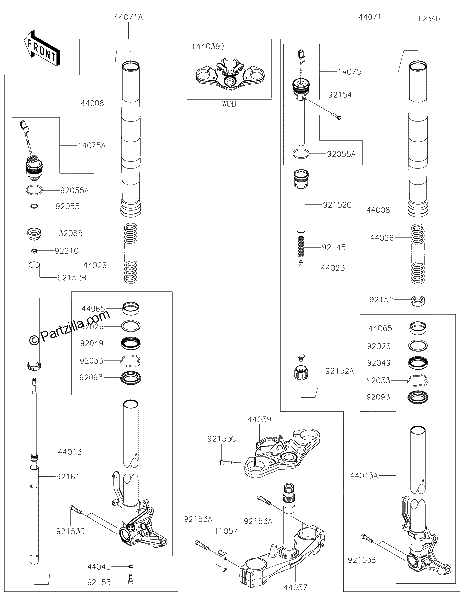 Diagrama de FRONT FORK