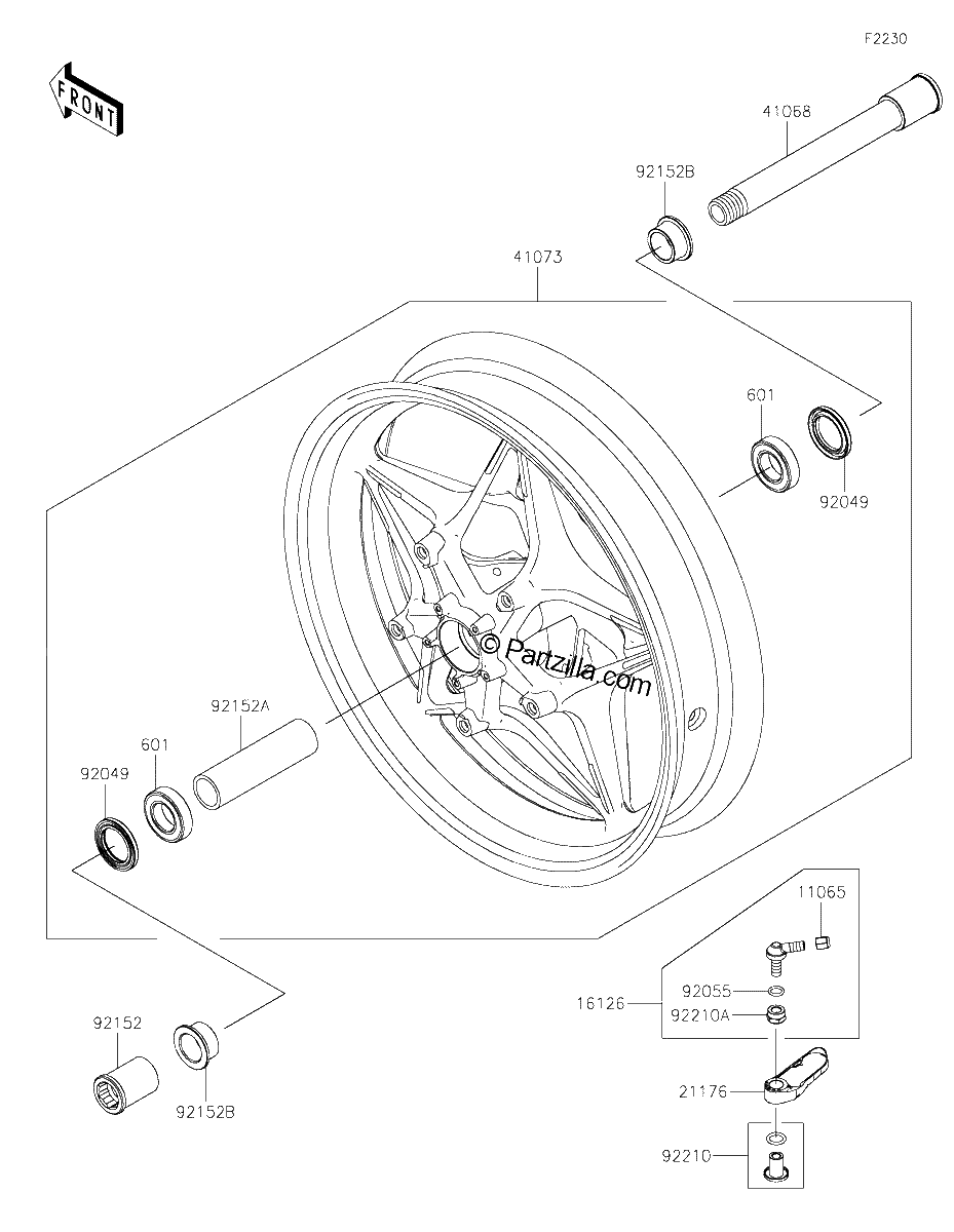 Diagrama de FRONT WHEEL
