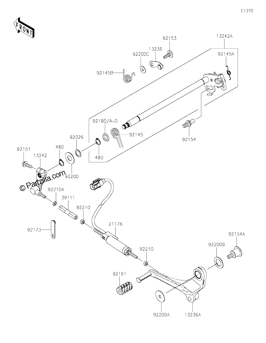 Diagrama de GEAR CHANGE MECHANISM