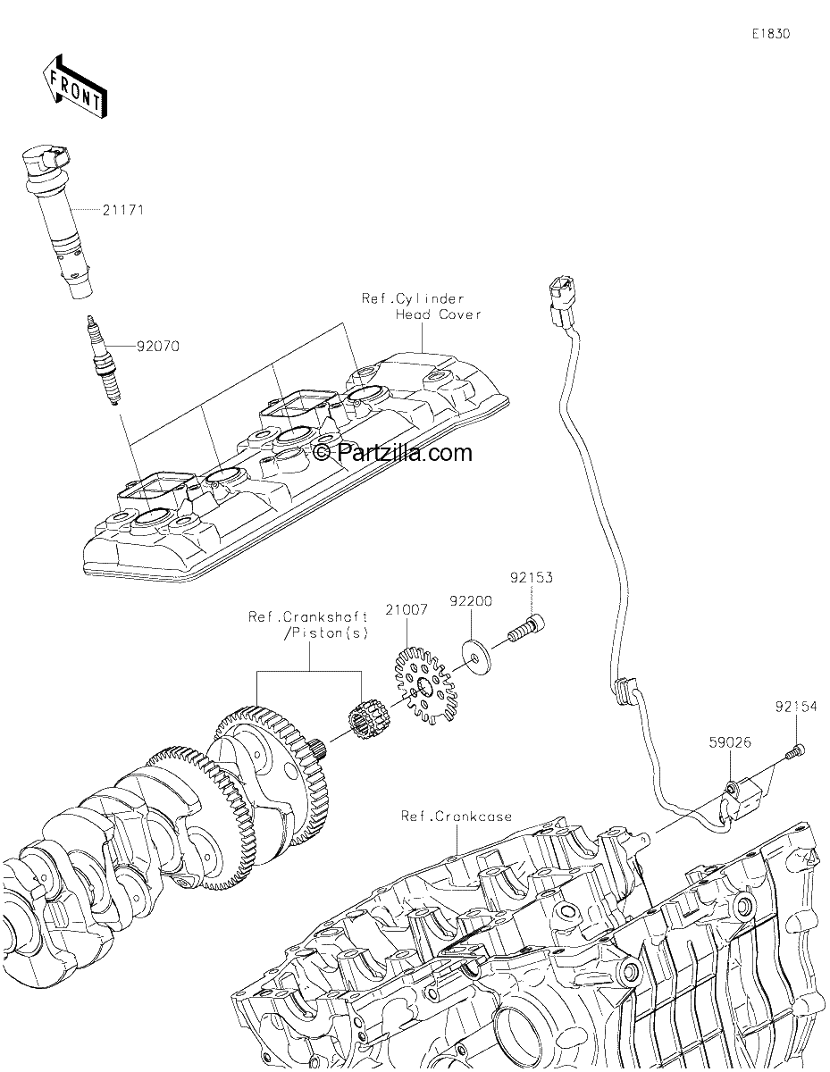 Diagrama de IGNITION SYSTEM