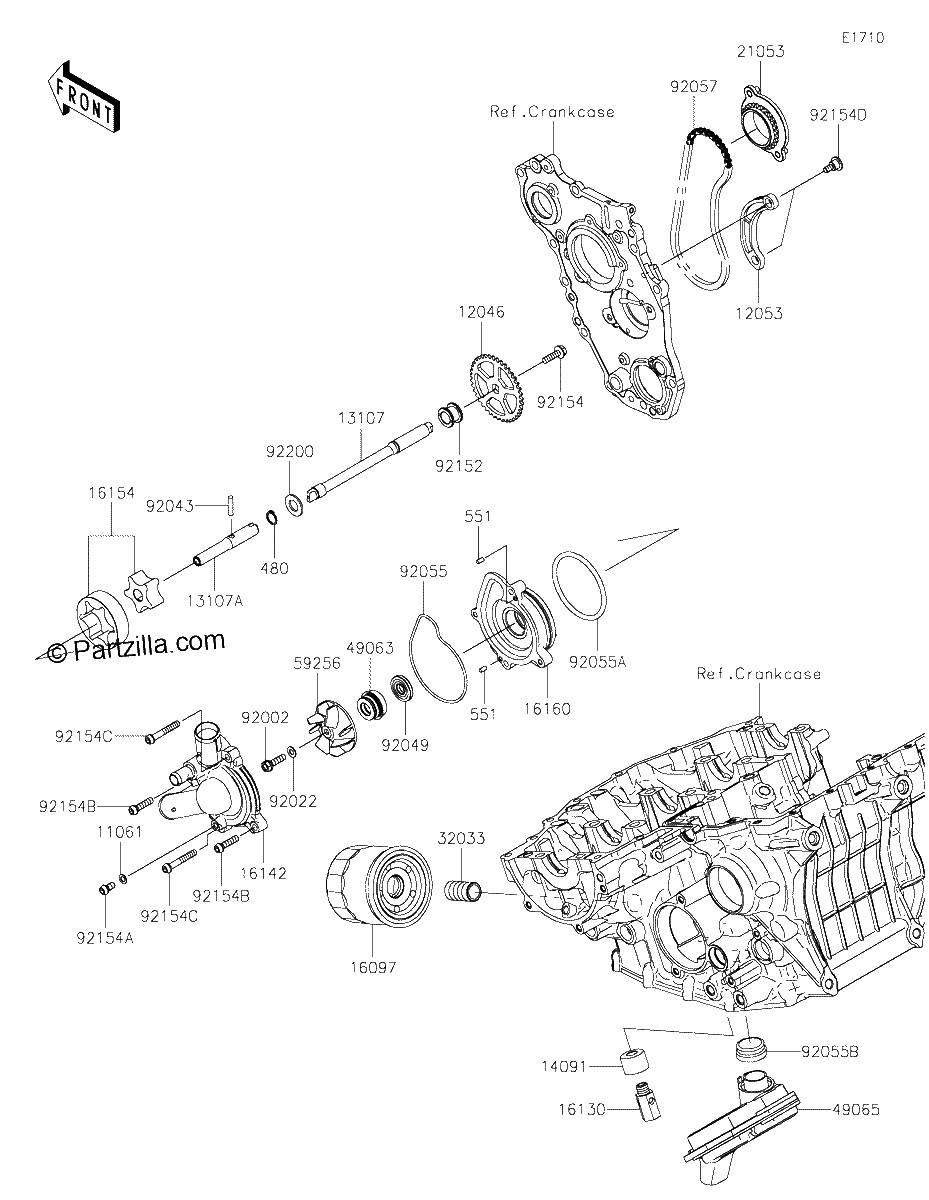 Diagrama de OIL PUMP OIL FILTER