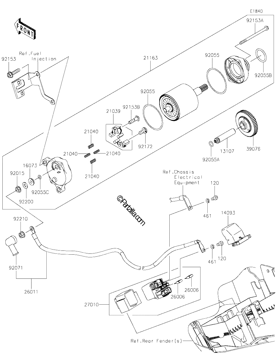 Diagrama de STARTER MOTOR