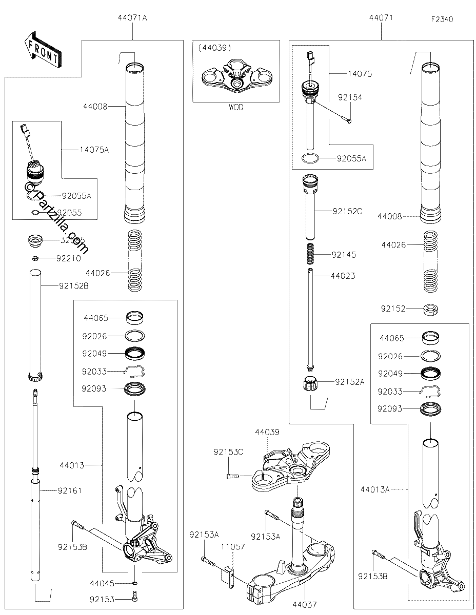 Diagrama de FRONT FORK