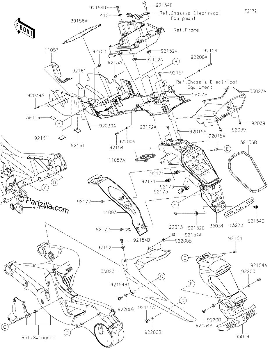 Diagrama de REAR FENDER S
