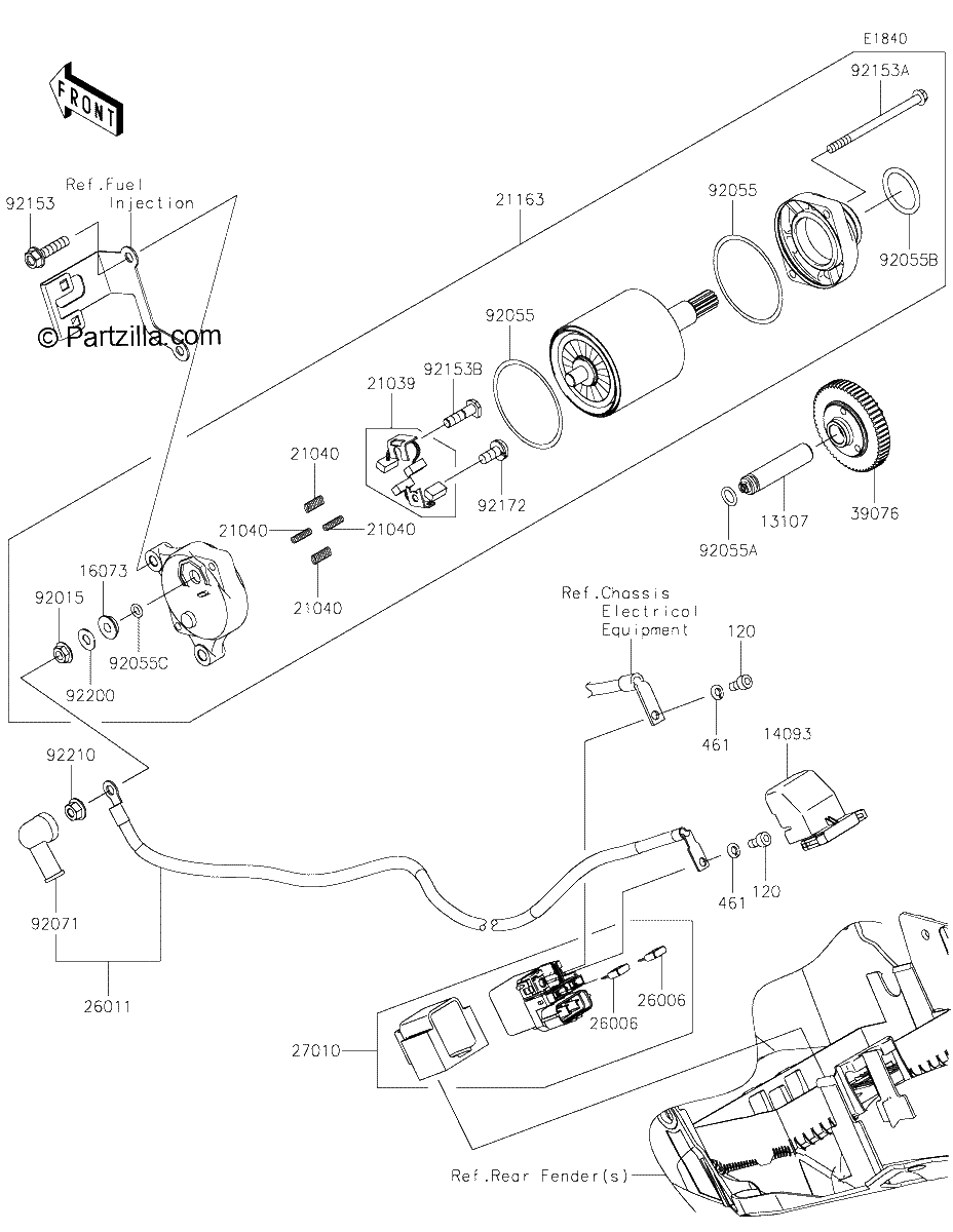 Diagrama de STARTER MOTOR