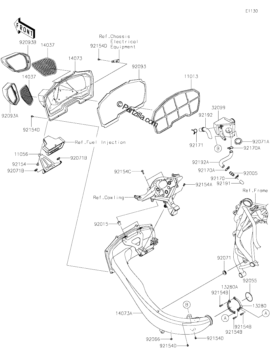Diagrama de AIR CLEANER
