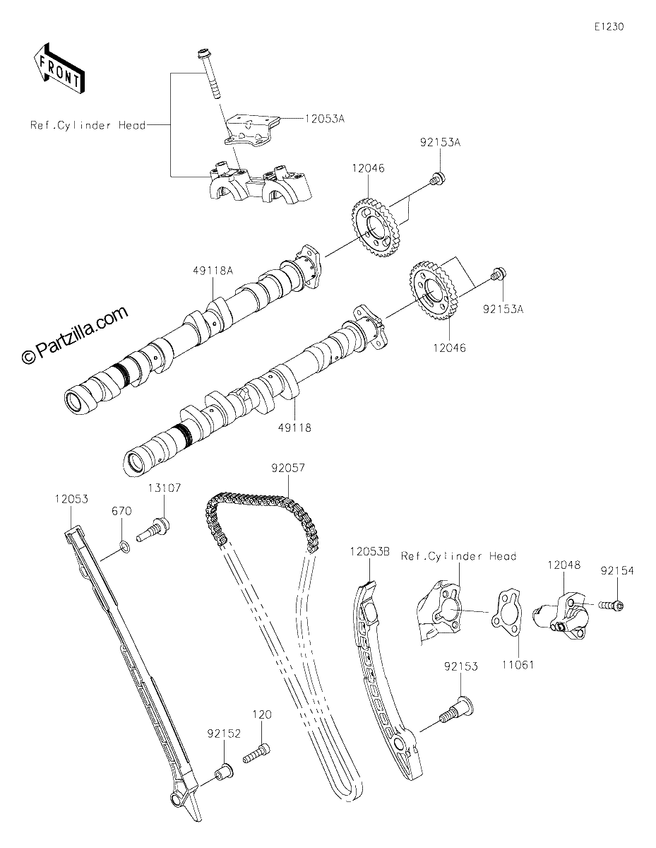 Diagrama de CAMSHAFT S TENSIONER