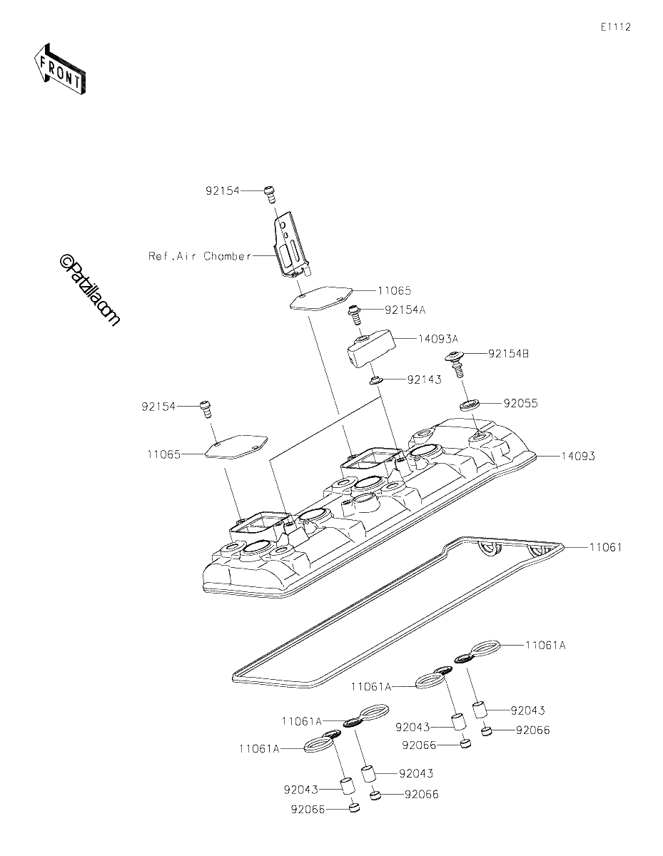 Diagrama de CYLINDER HEAD COVER