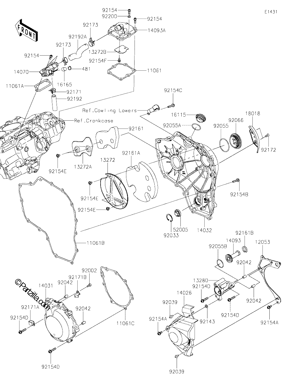 Diagrama de ENGINE COVER S