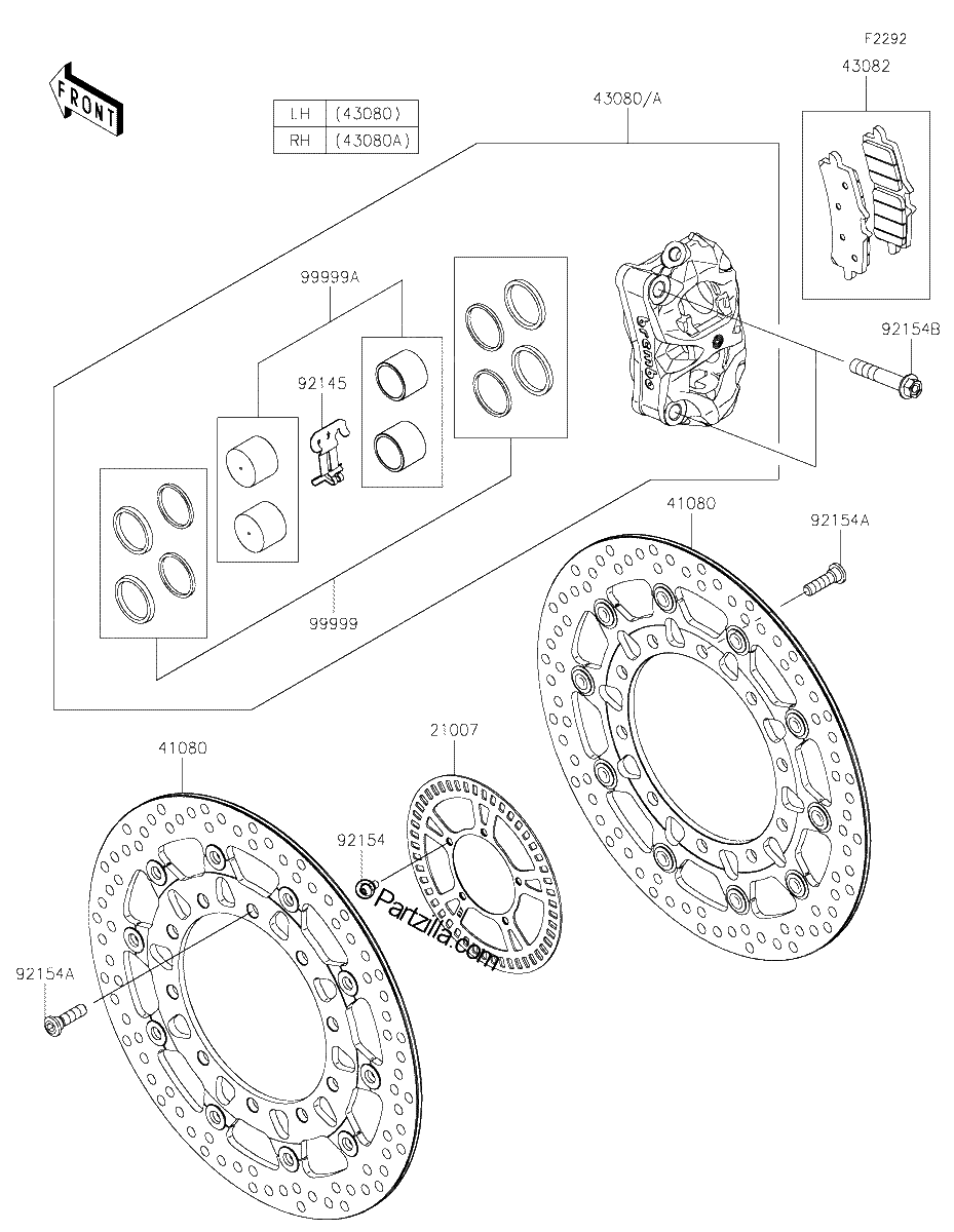 Diagrama de FRONT BRAKE