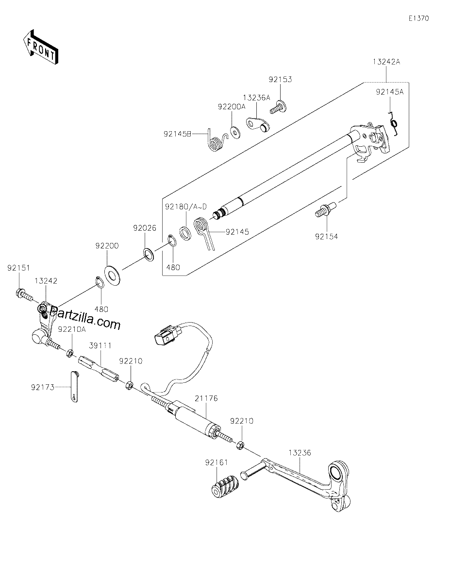 Diagrama de GEAR CHANGE MECHANISM