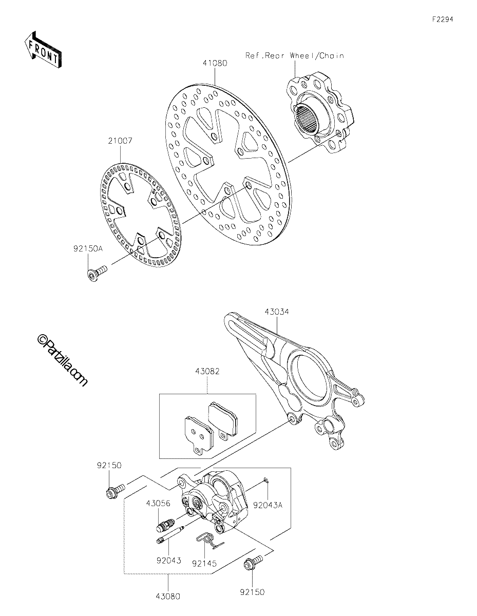 Diagrama de REAR BRAKE