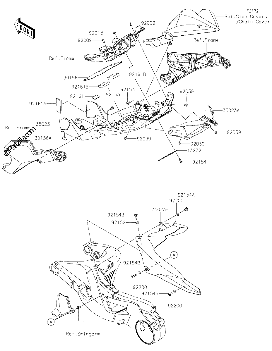 Diagrama de REAR FENDER S