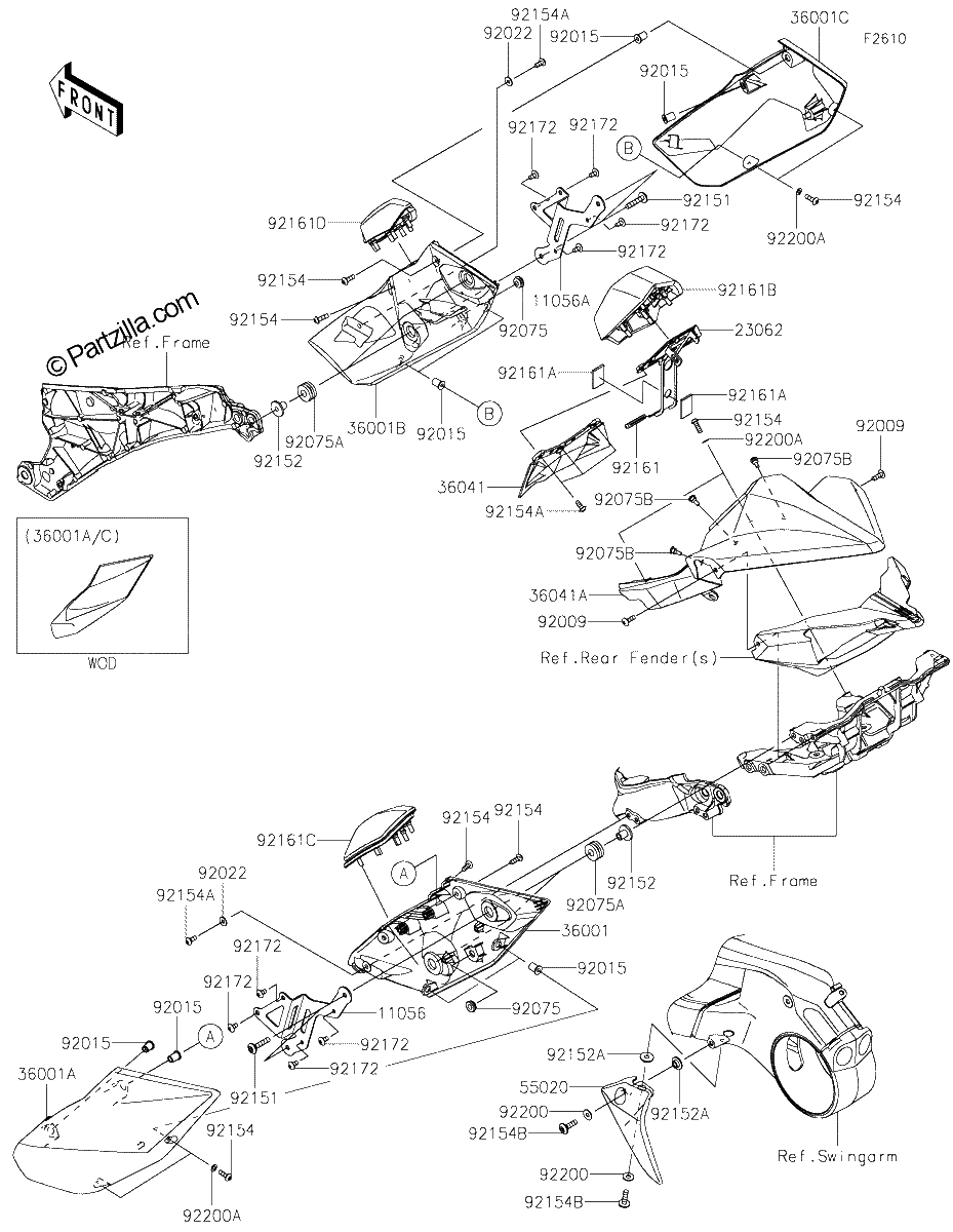 Diagrama de SIDE COVERS CHAIN COVER
