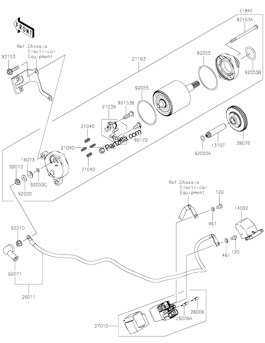 Diagrama de STARTER MOTOR