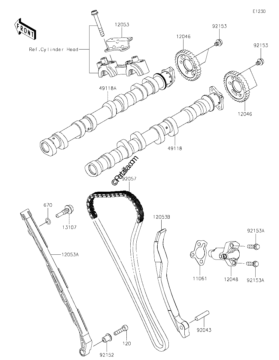 Diagrama de CAMSHAFT S TENSIONER