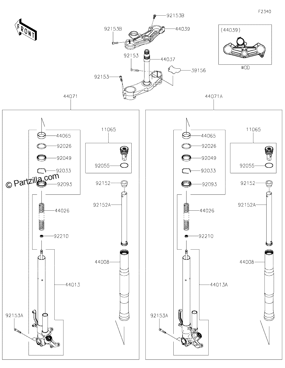 Diagrama de FRONT FORK