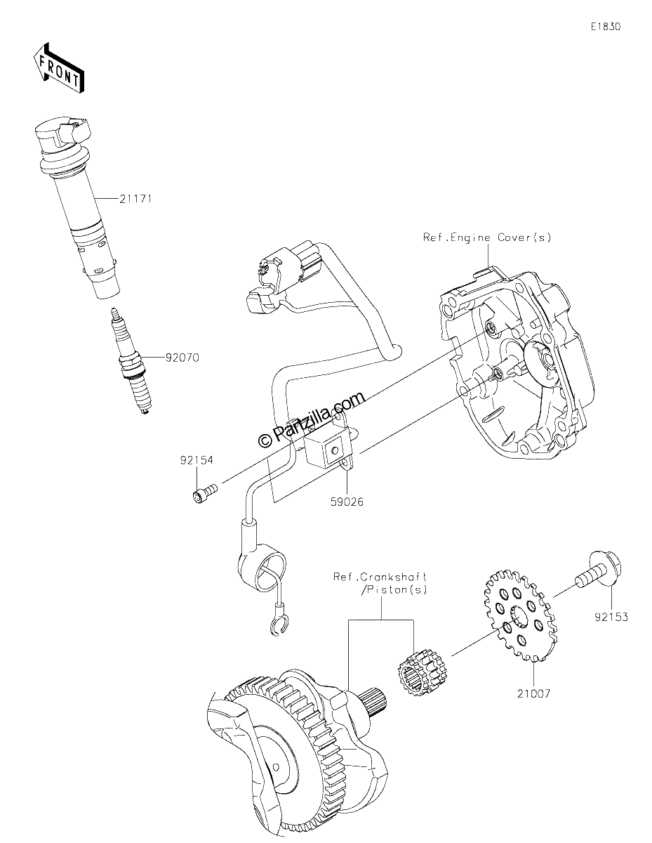 Diagrama de IGNITION SYSTEM