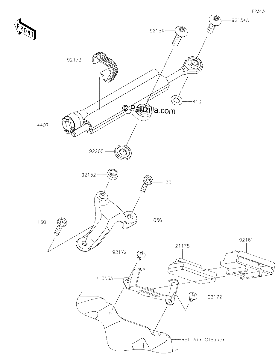 Diagrama de STEERING DAMPER