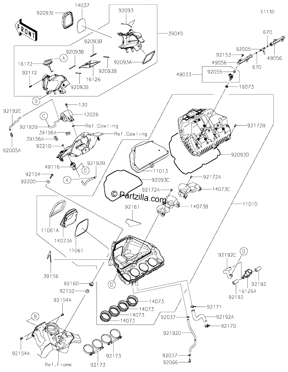 Diagrama de AIR CLEANER