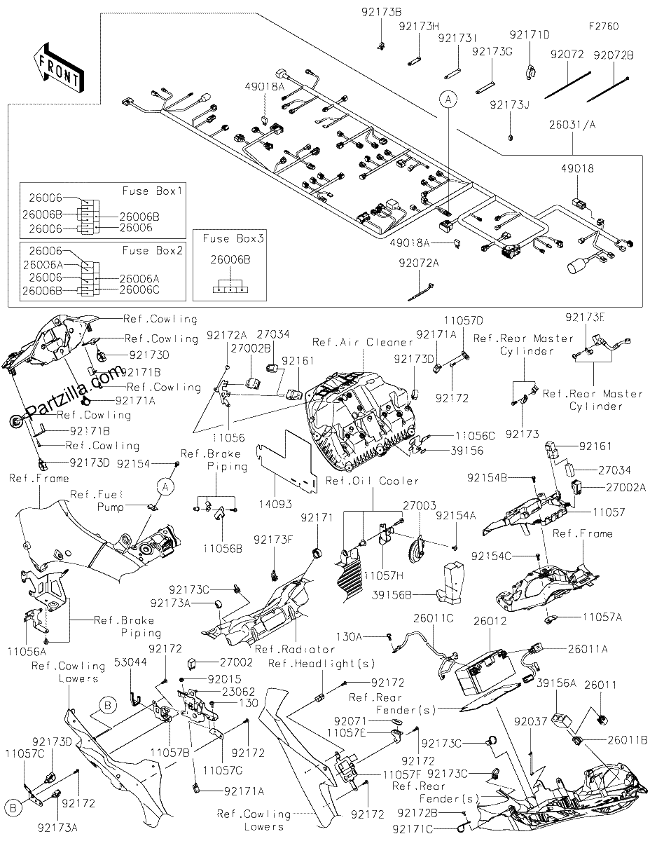 Diagrama de CHASSIS ELECTRICAL EQUIPMENT