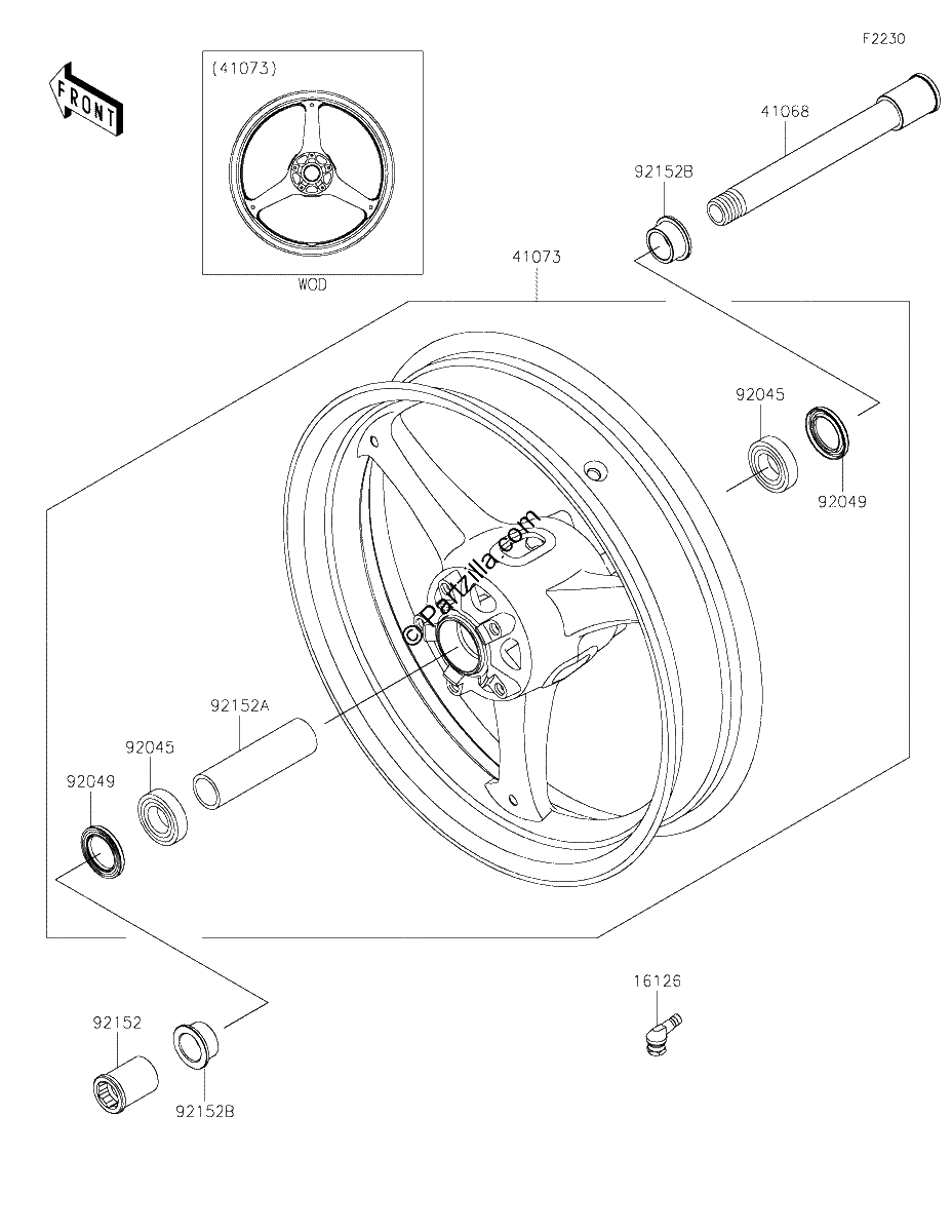 Diagrama de FRONT WHEEL