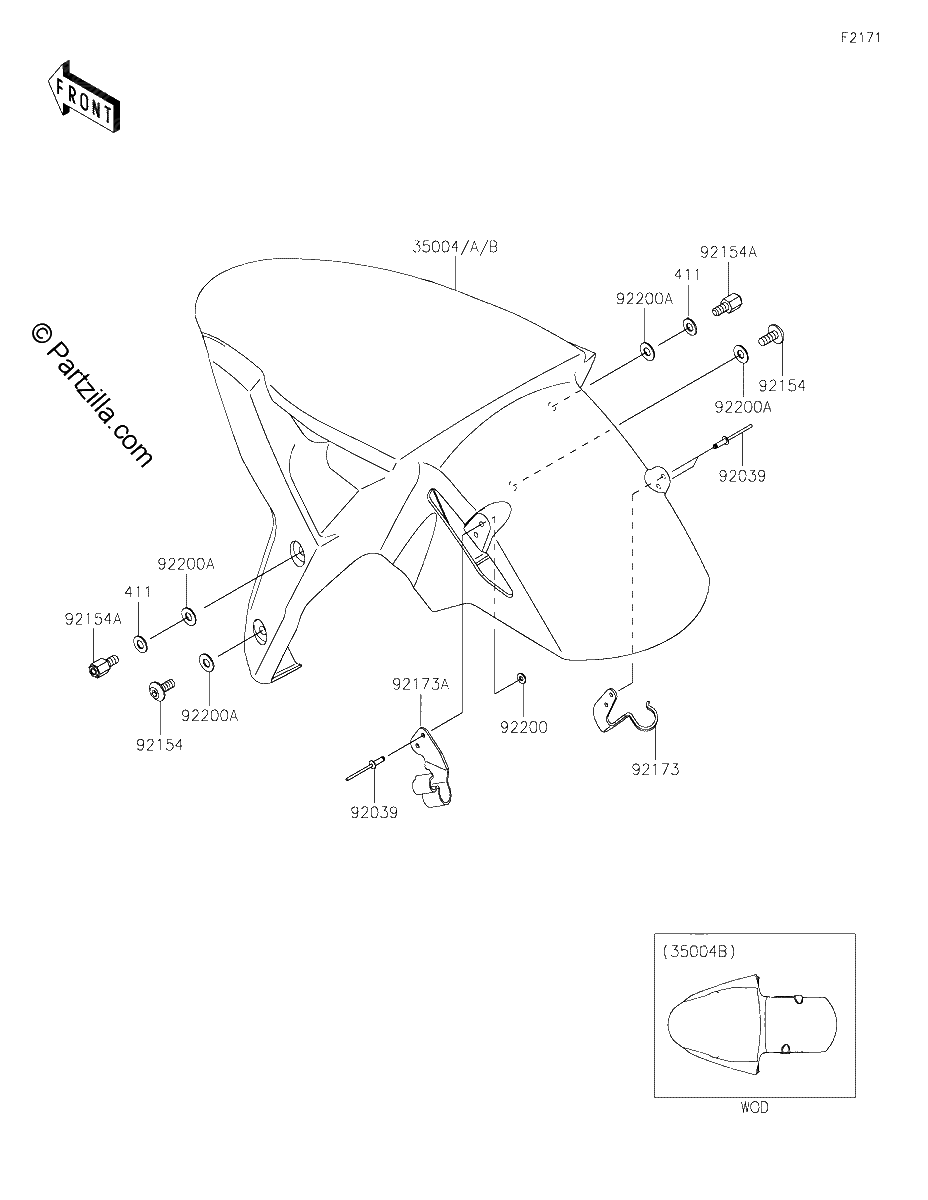 Diagrama de FRONT FENDER S