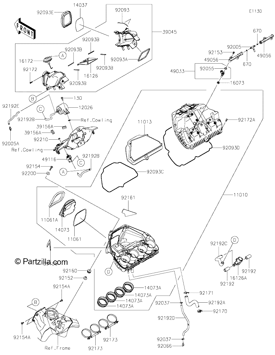 Diagrama de AIR CLEANER