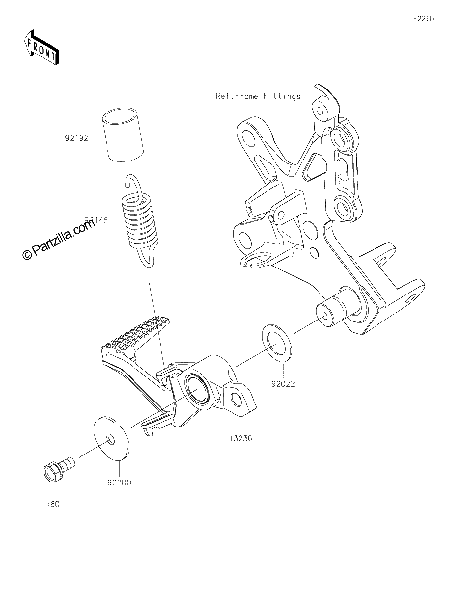 Diagrama de BRAKE PEDAL TORQUE LINK