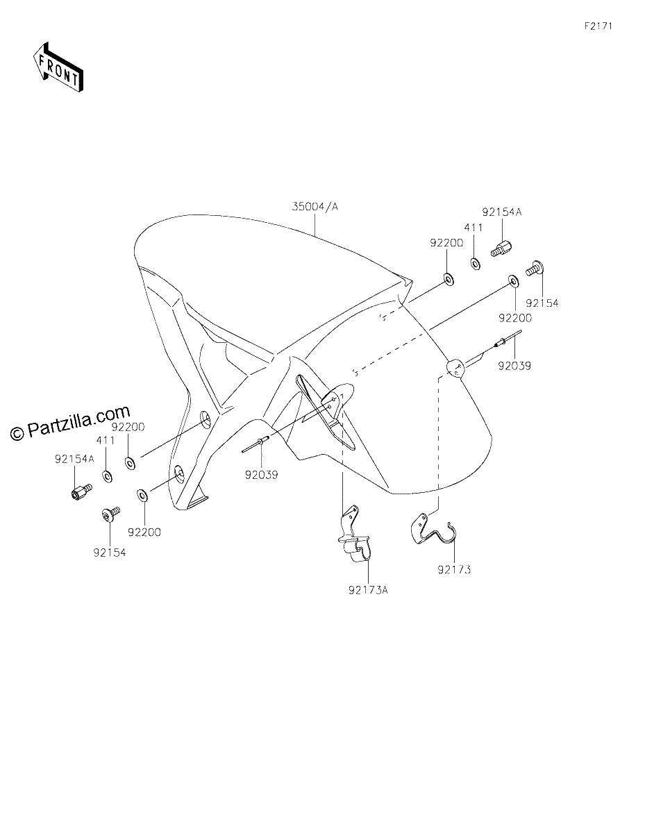 Diagrama de FRONT FENDER S