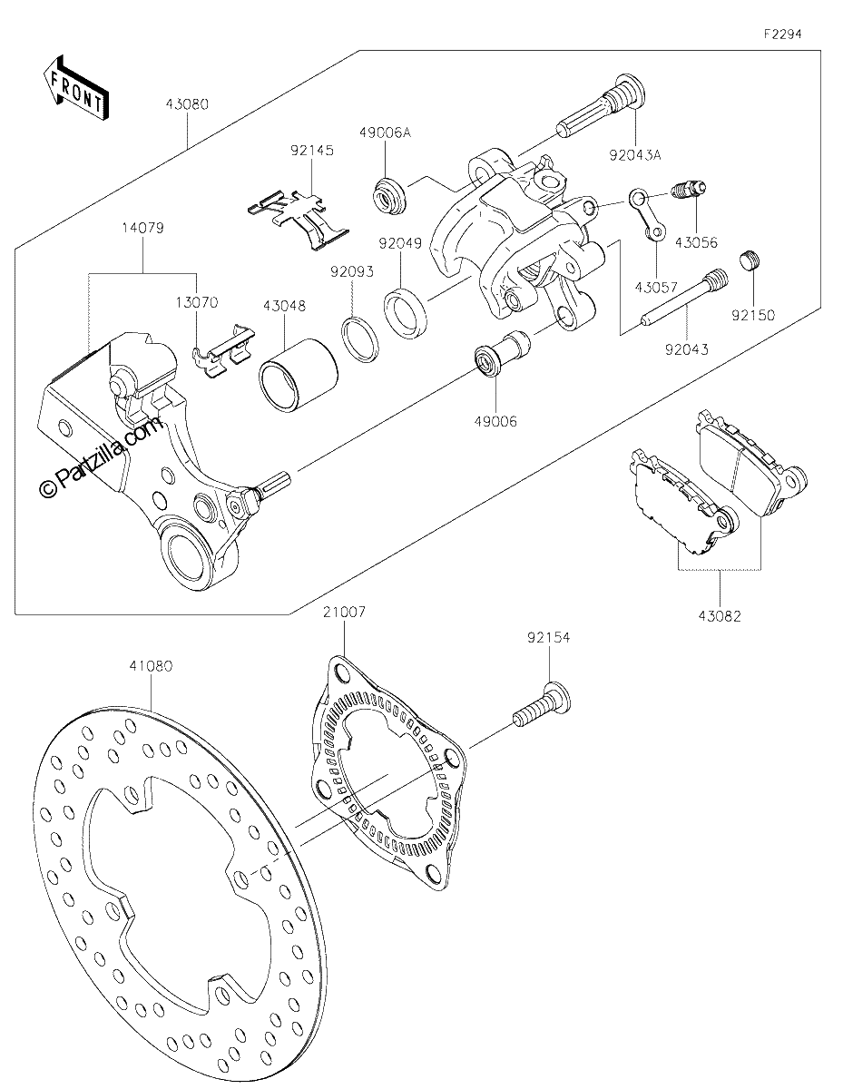 Diagrama de REAR BRAKE