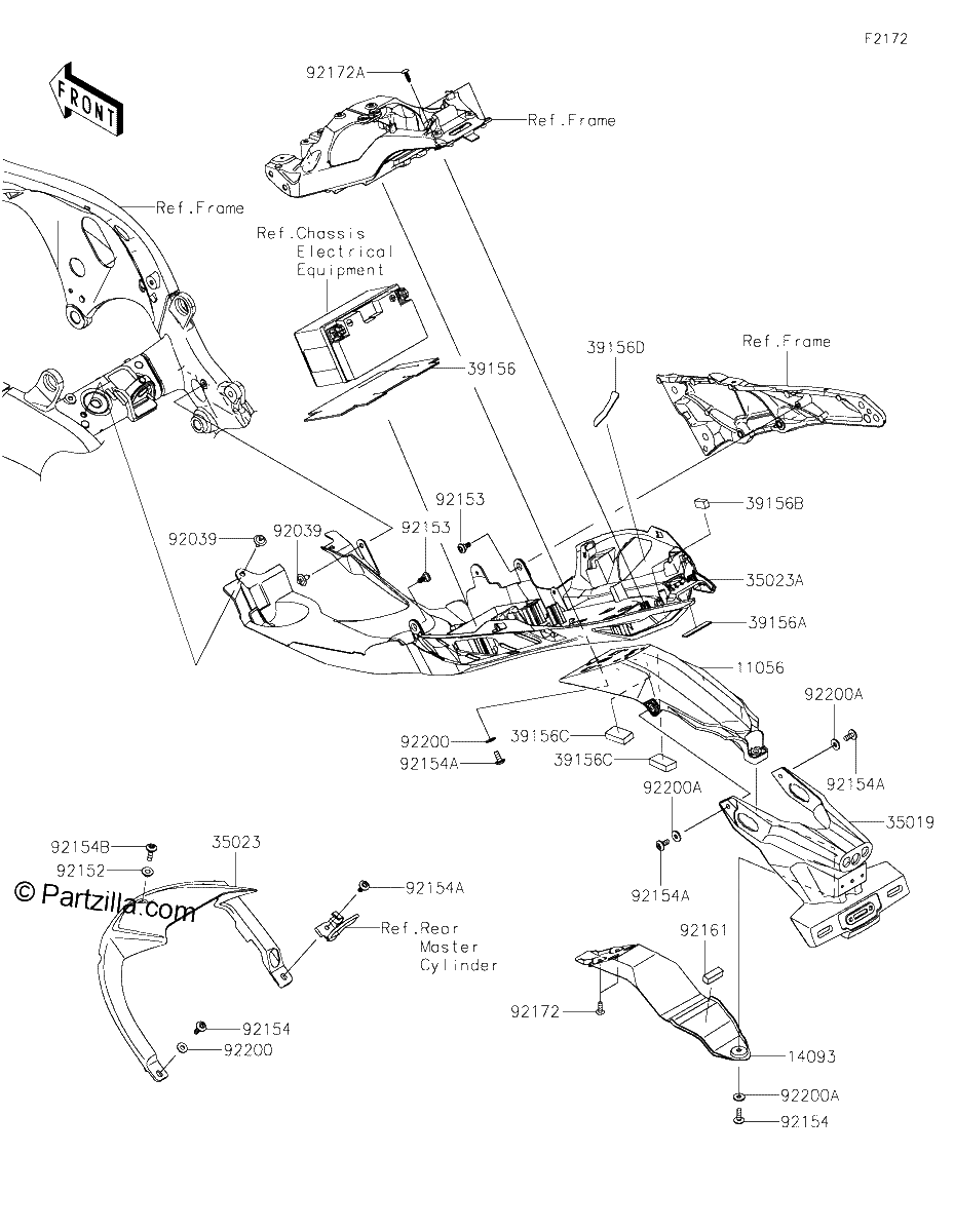 Diagrama de REAR FENDER S