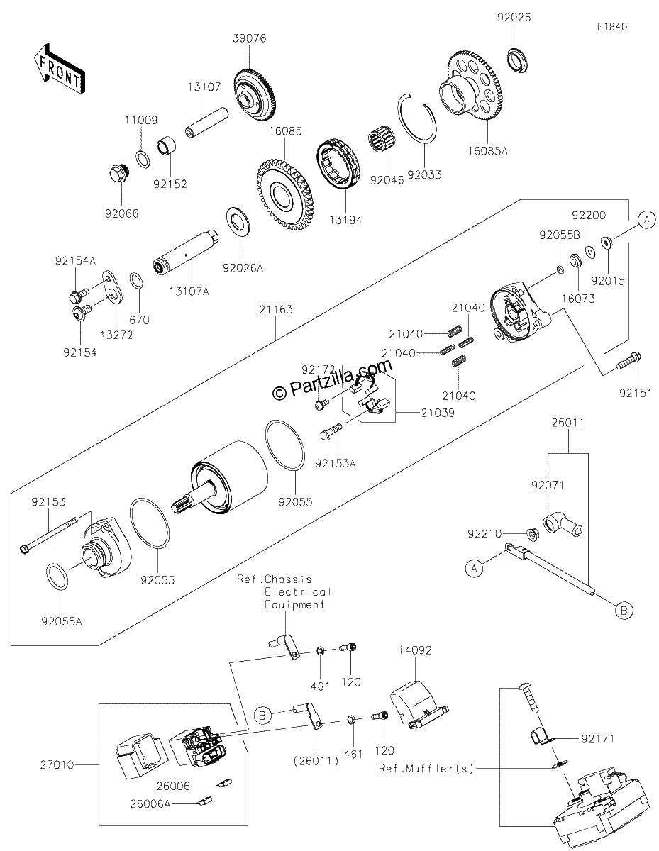 Diagrama de STARTER MOTOR