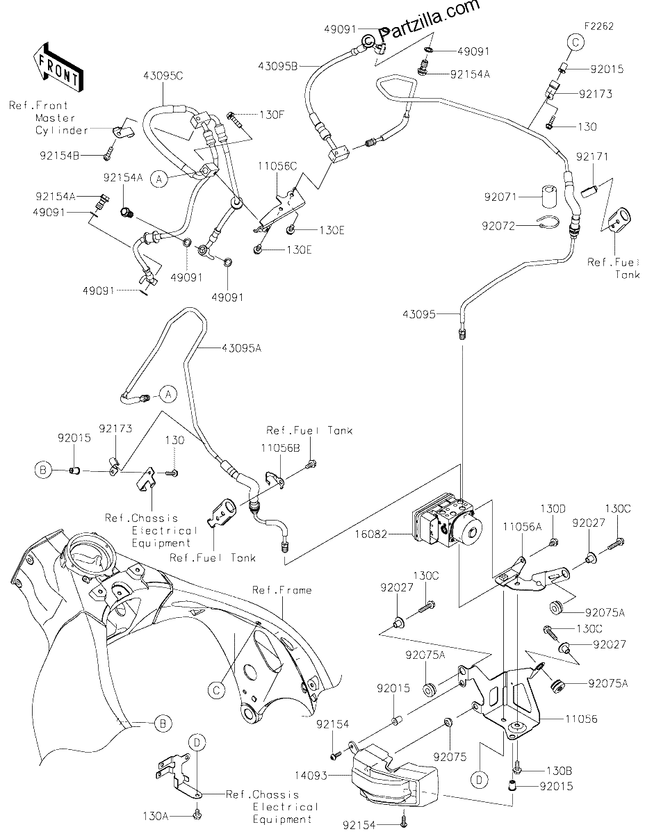 Diagrama de BRAKE PIPING