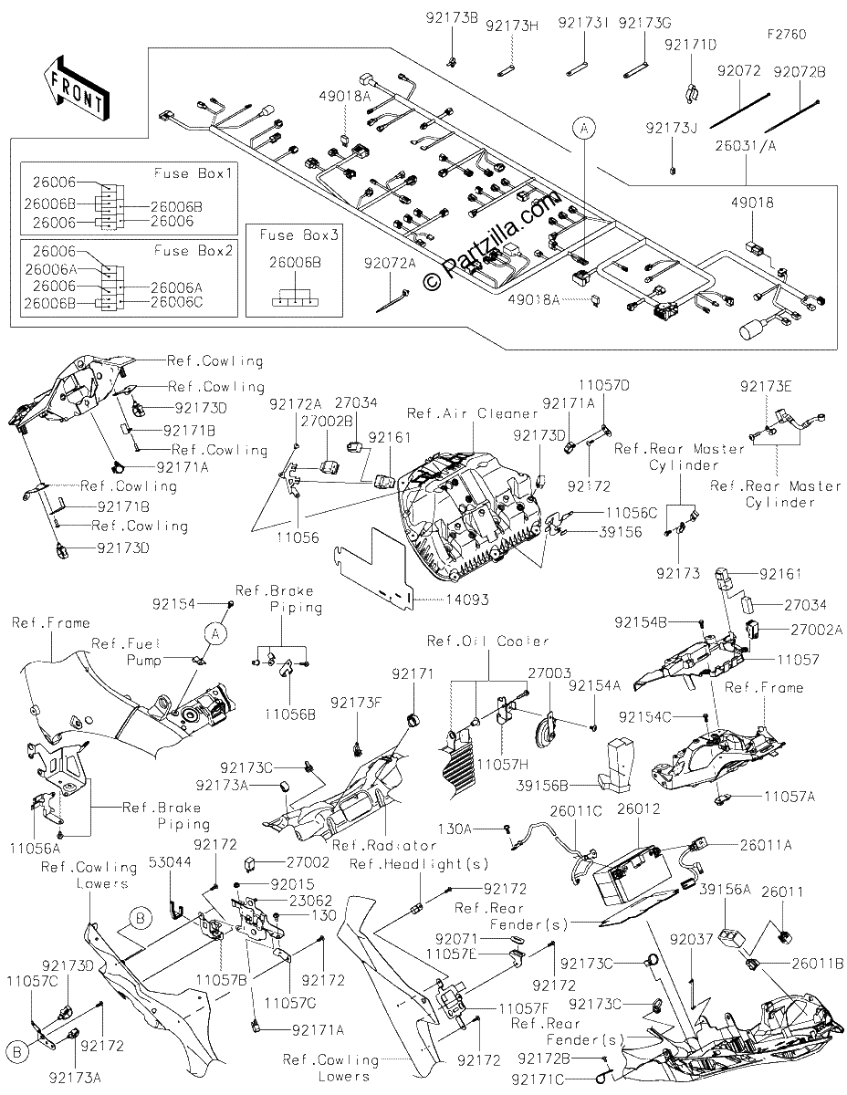 Diagrama de CHASSIS ELECTRICAL EQUIPMENT