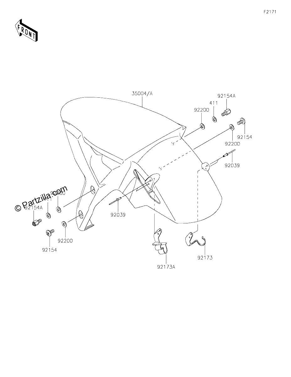 Diagrama de FRONT FENDER S