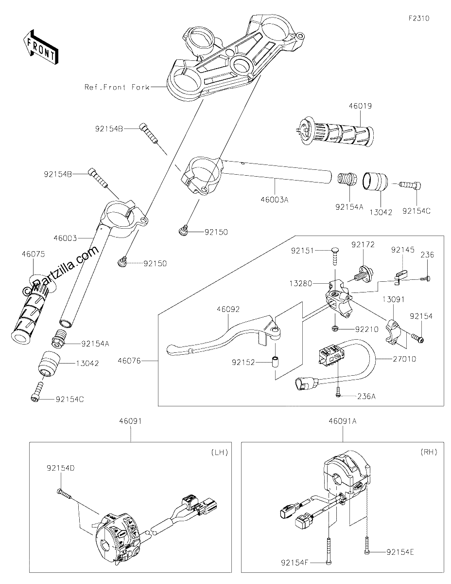 Diagrama de HANDLEBAR