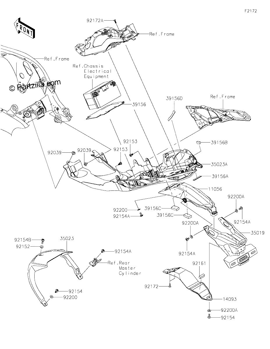 Diagrama de REAR FENDER S