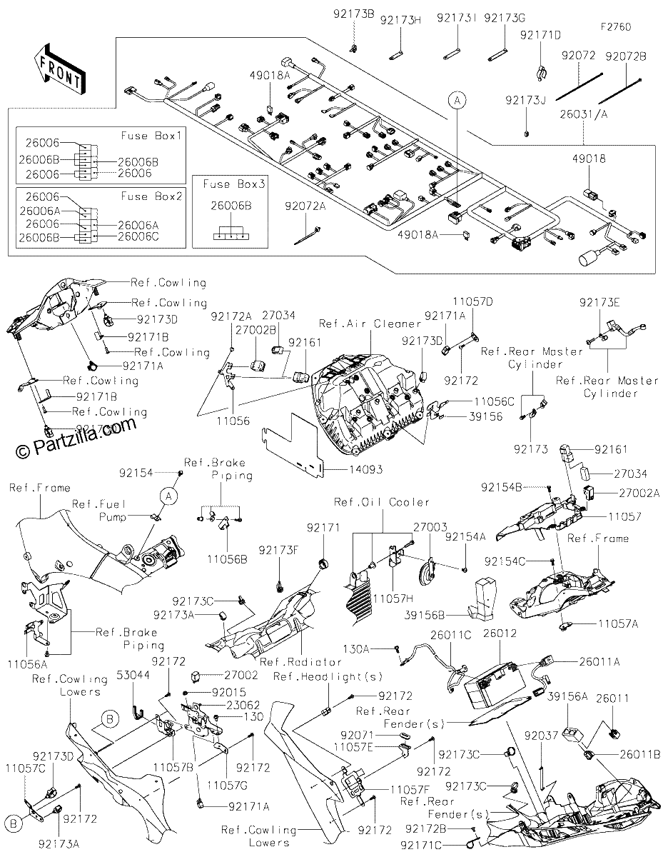 Diagrama de CHASSIS ELECTRICAL EQUIPMENT